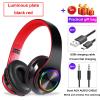 Wireless Bluetooth Headphones with Noise Cancelling Over Ear Stereo Earphones Noise Reduction Gaming Headset/Mic For Mobile PC: MR
