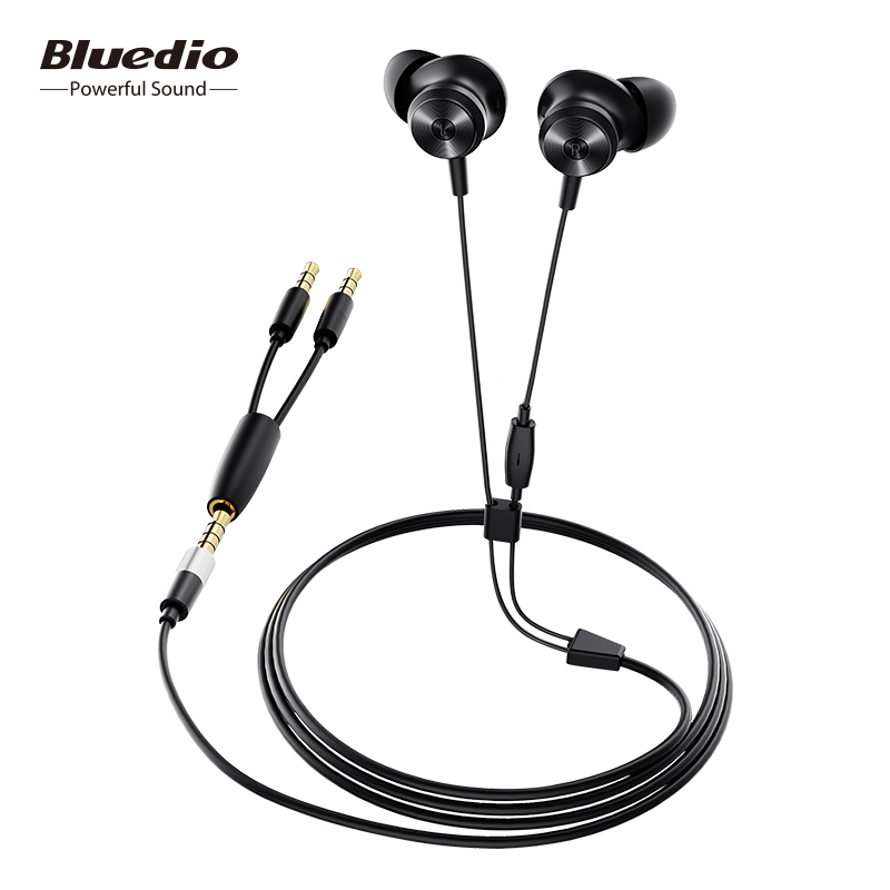 Bluedio Li Bedrade Oortelefoon Sport Oordopjes Bedrade Headset Met Y-Vorm Draad Ingebouwde Microfoon Voor Telefoon Computer laptop