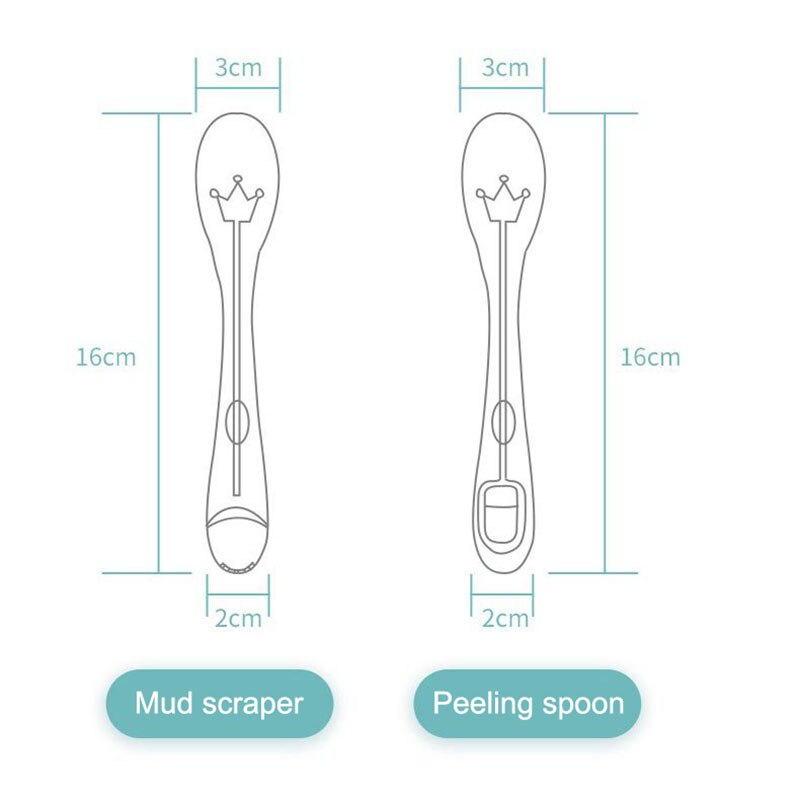 2Pcs/Set Food Feeding Spoons for Baby Utensils Set Auxiliary Food Toddler Portable Training Spoon Soft Infant Children Tableware