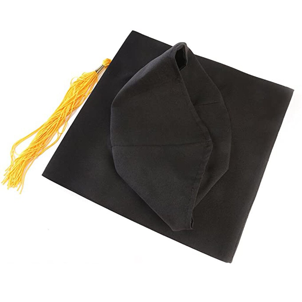 School Graduation Party Cap With Tassels Neutral Adult Child High School University Graduation Octagonal Hats Adjustable Costume
