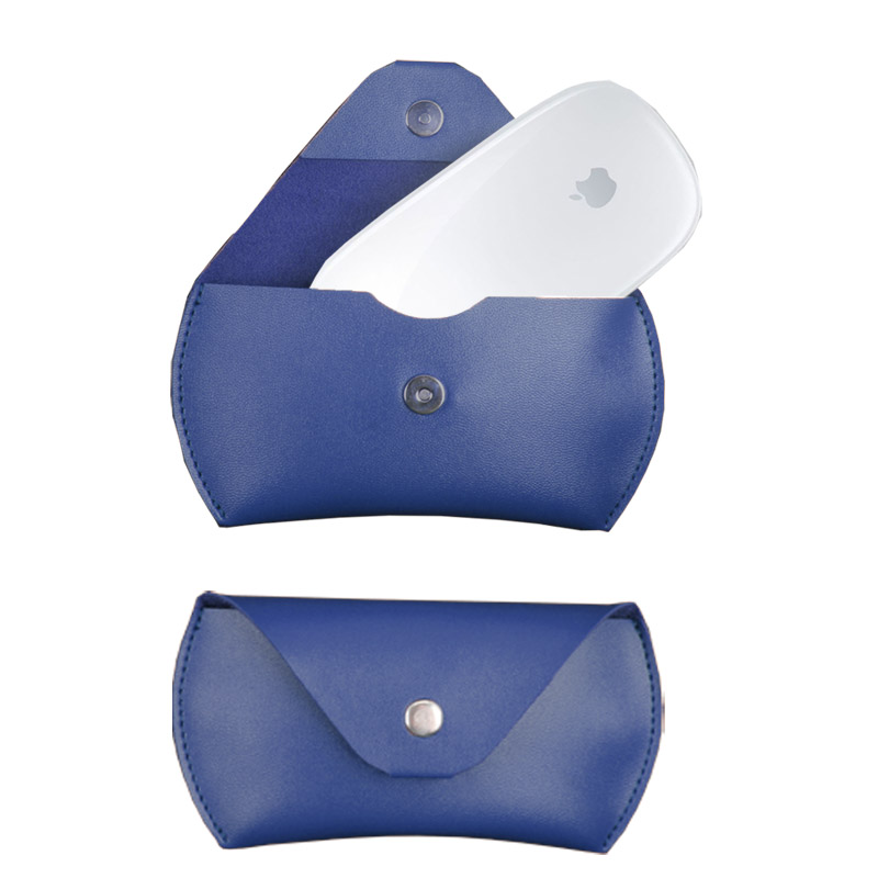 For Apple Mouse Protective Case magic mouse 1/2 Generation Wireless Bluetooth Magnetic Leather Bag: Beige