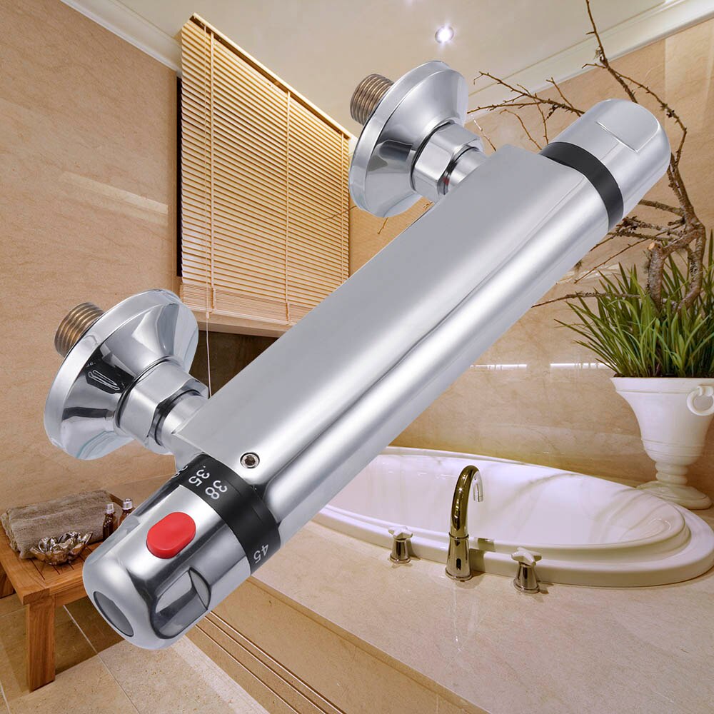 Mixing Water Valve Thermostatic Bar Shower Copper Mixer Valve Tap Full Copper Faucet Intelligent Concealed Installation