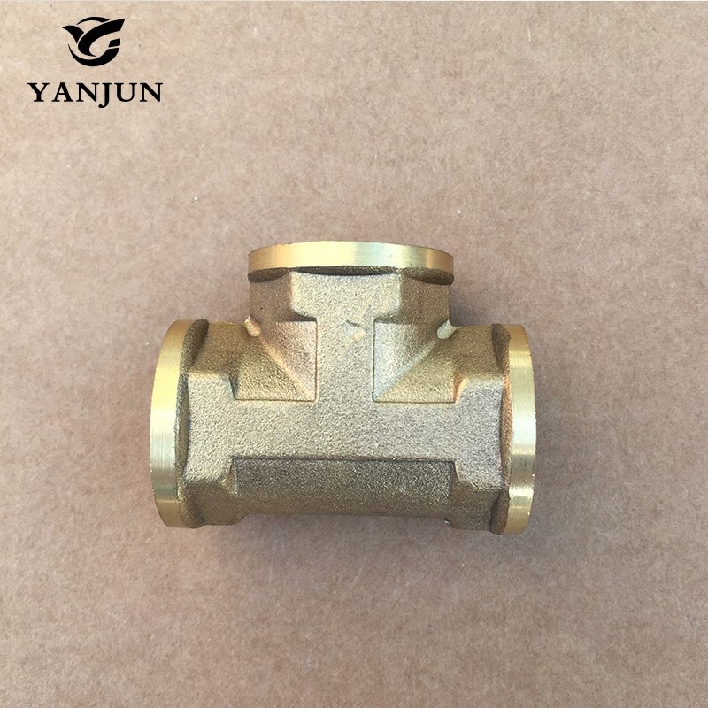 Tee 3 Way Brass Pipe fitting Connector 1/2" BSP Female x 1/2" BSP Female x 1/2" BSP Female