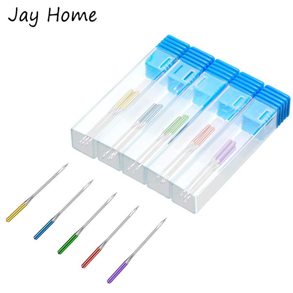 15 Uds agujas para máquina de coser 65/9 75/11 90/14 100/16 110/18 agujas universales para máquina de punto Regular para bordado de costura DIY
