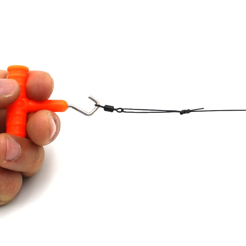 Extracteur de nœud de pêche à la carpe, outils de fabrication de cheveux, crochet de ligne en acier inoxydable, accessoires de pêche, 2 pièces