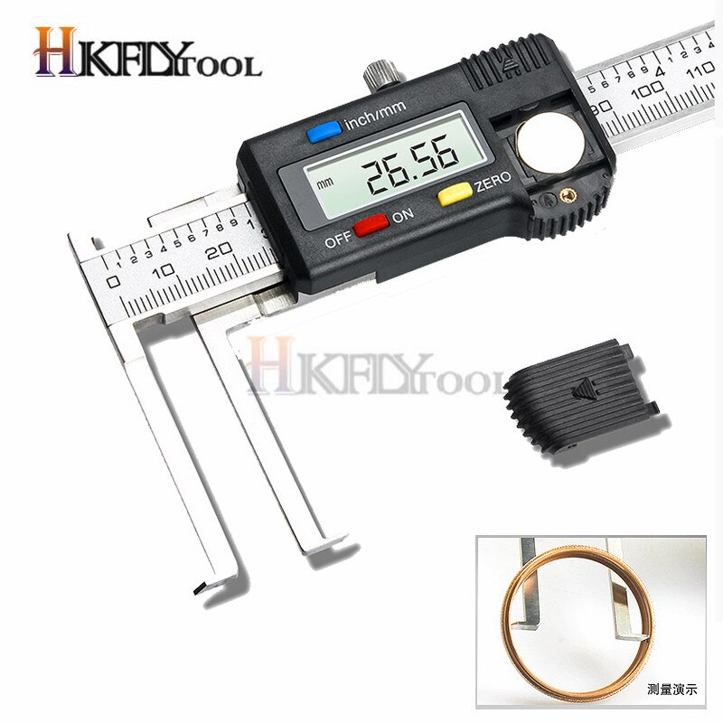 10-150mm Inside Groove digital Caliper With Knief Edge electronic inside groove vernier caliper measuring tool