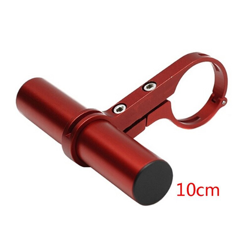 Bike Handlebar Extender,Carbon Fiber/ Aluminum Alloy Clamp Bicycle Handlebar Extension Bracket for Flashlight, GPS, Mobile Phone: red 10cm