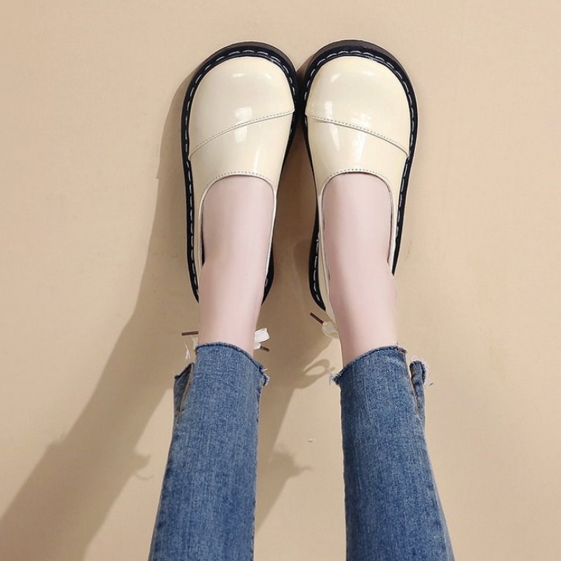 Chaussures Casual Femme Confort Diuniarza Splicing Oxford Femme Lacets Rétro Flats Baskets élégantes Chaussures Casual Femme Confort Diuniarza Splicing Oxford Femme Lacets Rétro Flats Baskets élégantes
