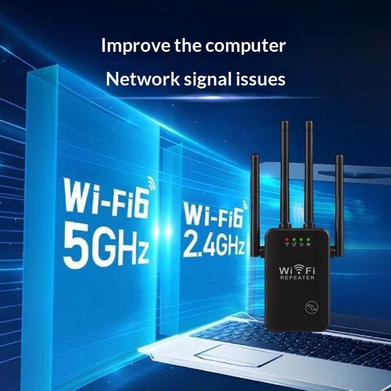 300Mbps WiFi Extender High Speed Repeater Wide Range Signal Amplifier for Multiple Devices HomesHot