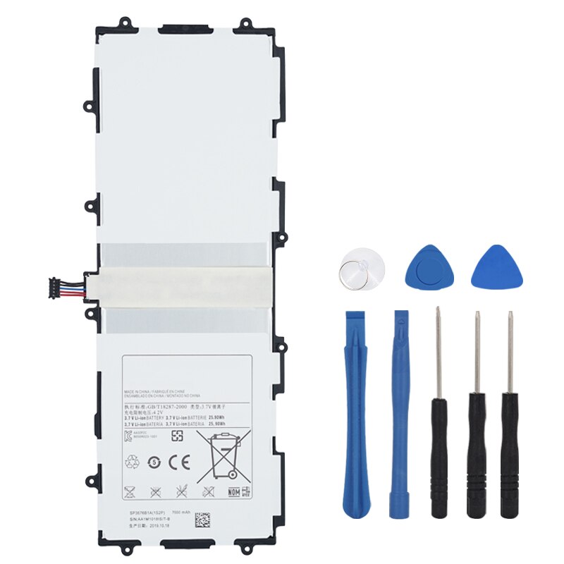 OHD Original Hohe Kapazität Batterie SP3676B1A Für Samsung Galaxy Tab Note 10,1 N8000 N8010 N8020 P7510 P7500 7000mAh + werkzeuge