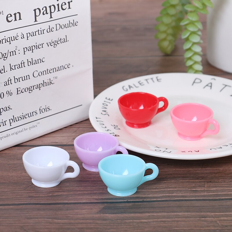 1 PC 1:12 Cute Cup For Miniature Dollhouse Coffee Cup Kitchen Room Food Drink Home Tableware Decors