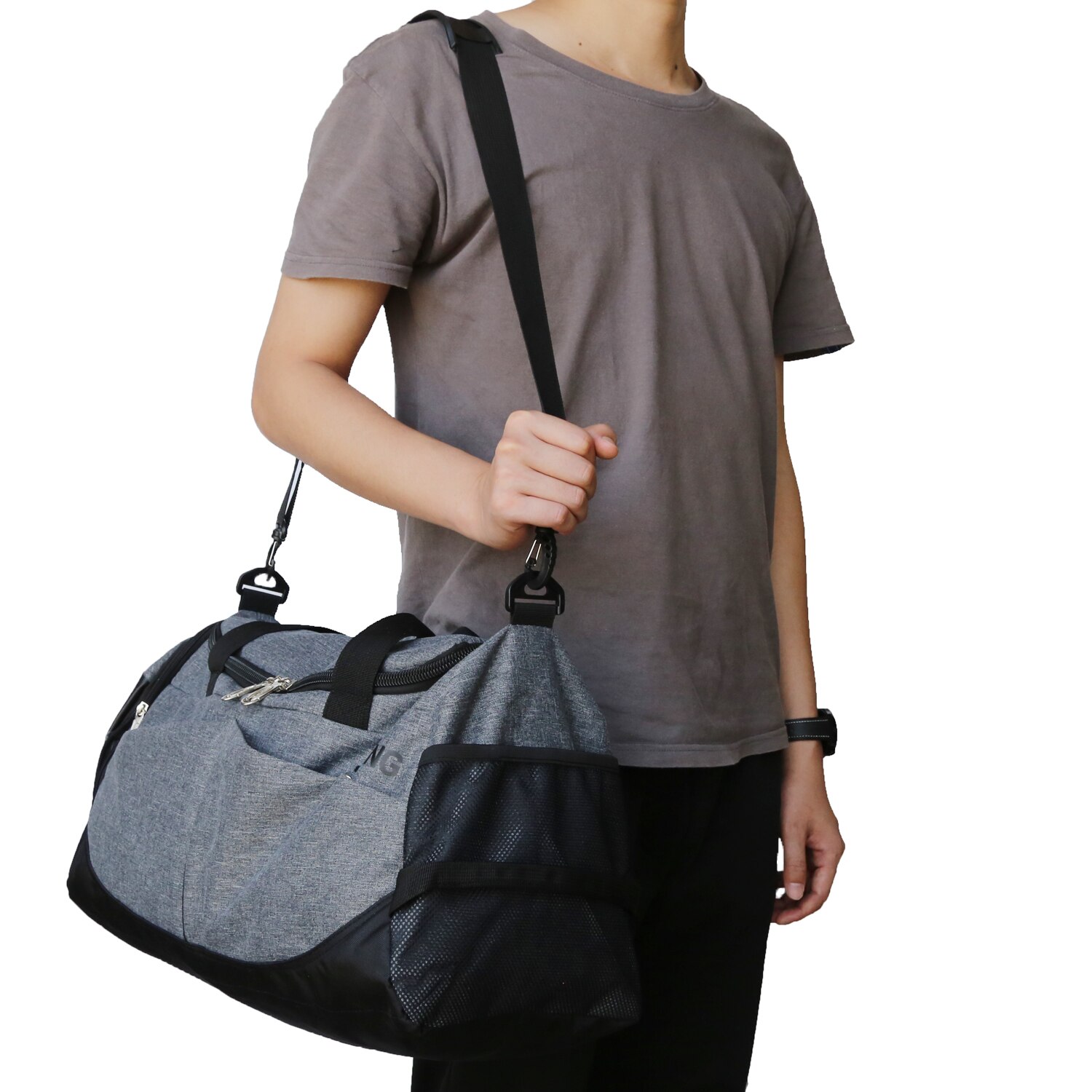 Gym Portable Sports Fitness Bag Men Women Short-distance Travel Bag Shoulder Waterproof Luggage Bag