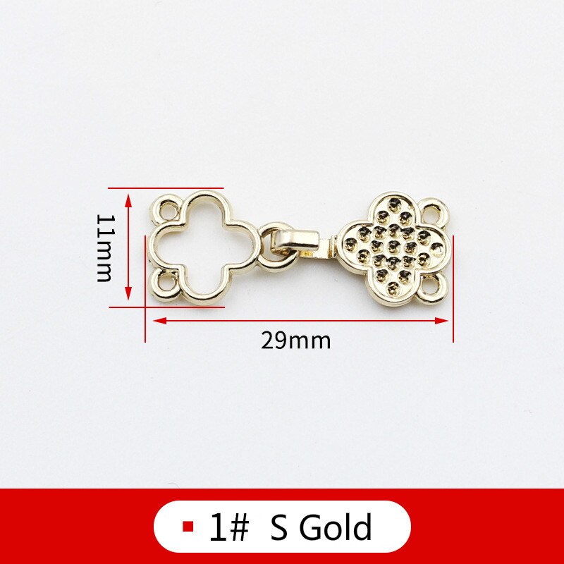 5 Pcs Metal Gecombineerd Gecombineerd Gesp Voor Bontjas Windjack Clip Sluiting Gespen Voor Handtas Vest Clip Gesp Voor Naaien: 1S