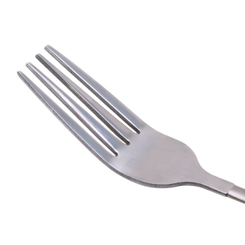 BBQ Telescopic Extendable Fork Dinner Fruit Dessert Long Handle Cutlery Forks Meat Fork Kitchen Accessories Tools
