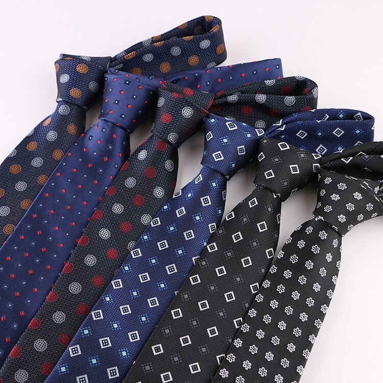 7cm slips kostym randig bankett slips brudgum man gentleman bröllopsklänning jacquard slips gravatas para homens