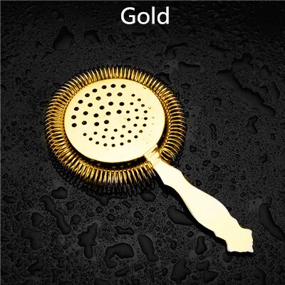 Bar cocktail sil is sil tråd blandad drink rostfritt stål bartender bar verktyg: Guld-