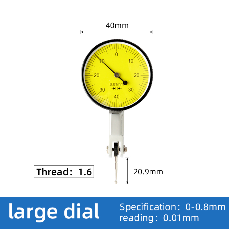 Small Dial Indicator 0-10mm Metric Dial Indicator - 0.01mm Precision Measuring Tool Dial Indicators