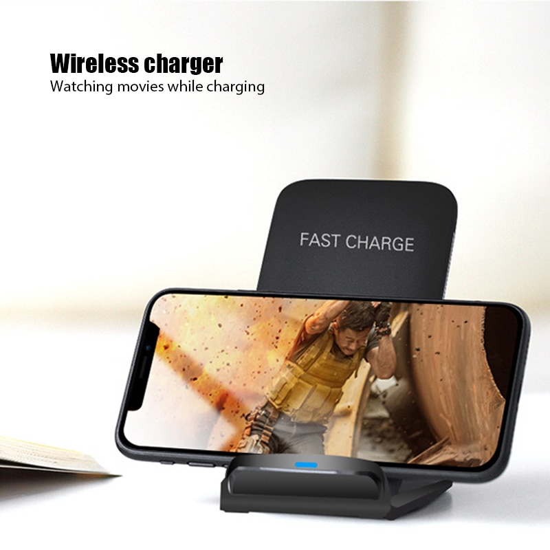 15W Snelle Wirelss Charger Voor Iphone 12 Pro Max X Xr Telefoon Houder Fast Charging Stand Voor Samsumg S20 s10 Note 20