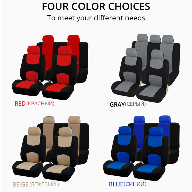 Juego completo de fundas para autos funda asientos automovil de automóviles para fundas de protección de asientos fundas para asientos de vehículos Accesorios universales para automóviles de automóviles