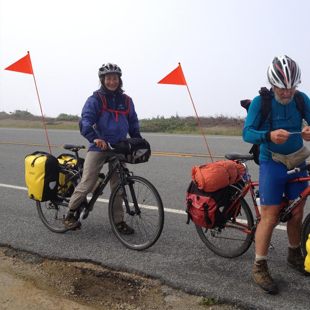 1.8m vélo drapeau étanche montagne enfants vélo sécurité triangulaire mât en fibre de verre pôle drapeau cyclisme équipement