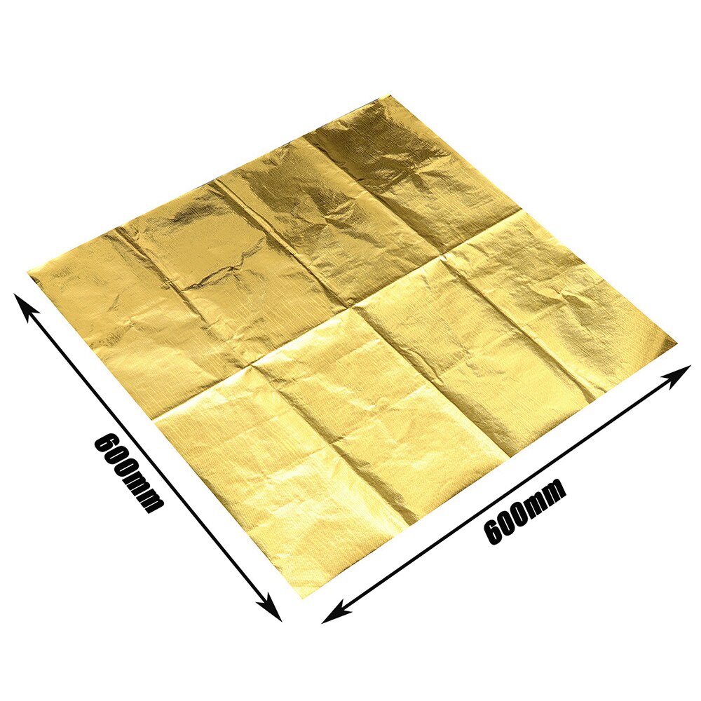Heat Shield Tape Temperature Shield Tape Anti-Corrosion Heat Shield Wrap Gold High 600x600mm Fireproof