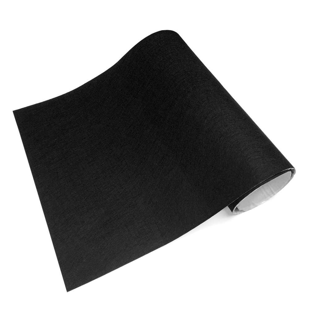 Bilforing teppe filt stoff selvklebende teppe 50 x 100cm ikke-vevd stoff lydisolerende filt hjem campingvogn gjør-det-selv for bilklistremerker: Rød