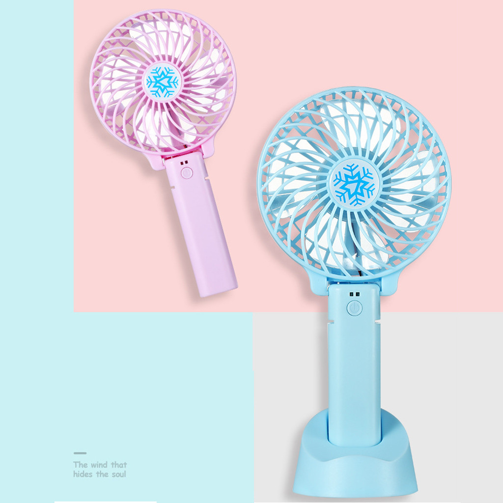Handheld Low Noise Multifunctionele Mini Oplaadbare Persoonlijke Draagbare Bureau Wandelwagen Tafel Fan Cooling Elektrische Ventilator