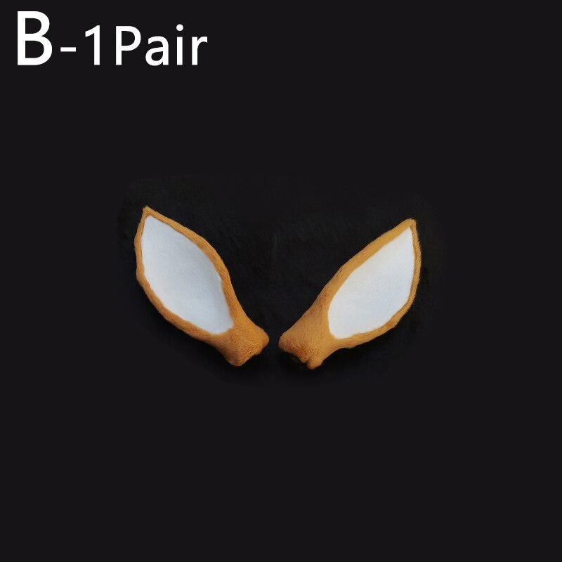 1 Pair Simulation Deer Ears DIY Headgear Accessories Wedding Photography Props Performance Cute Christmas Decorations: B-Brown