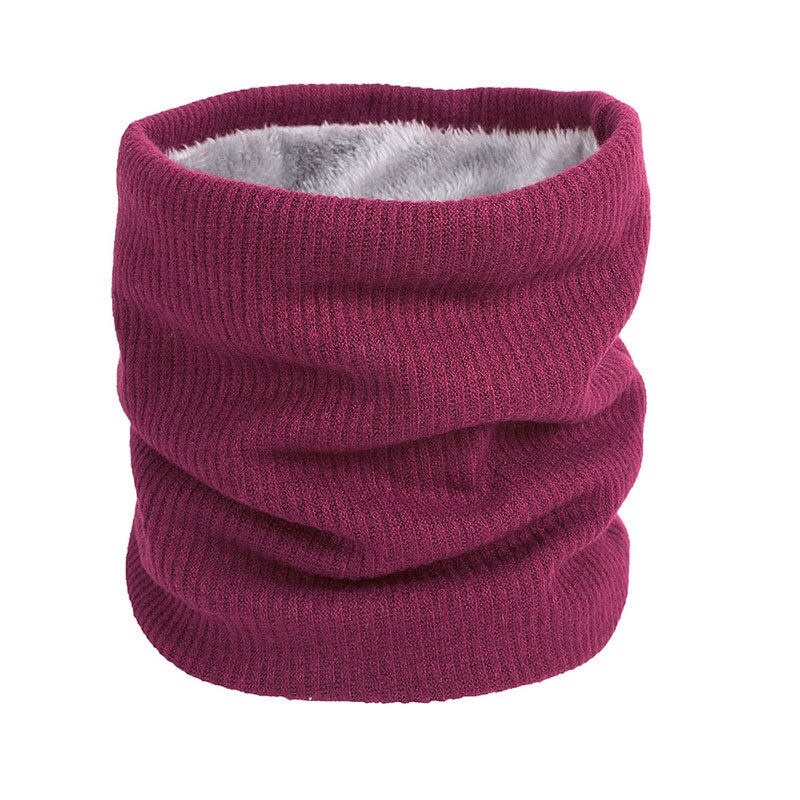 Winter Sjaal Voor Vrouwen Knit Warm Neck Ringen Dame Kinderen Meisje Gezichtsmasker mannen \'s Halsdoek Pluche kraag Scarvess: M