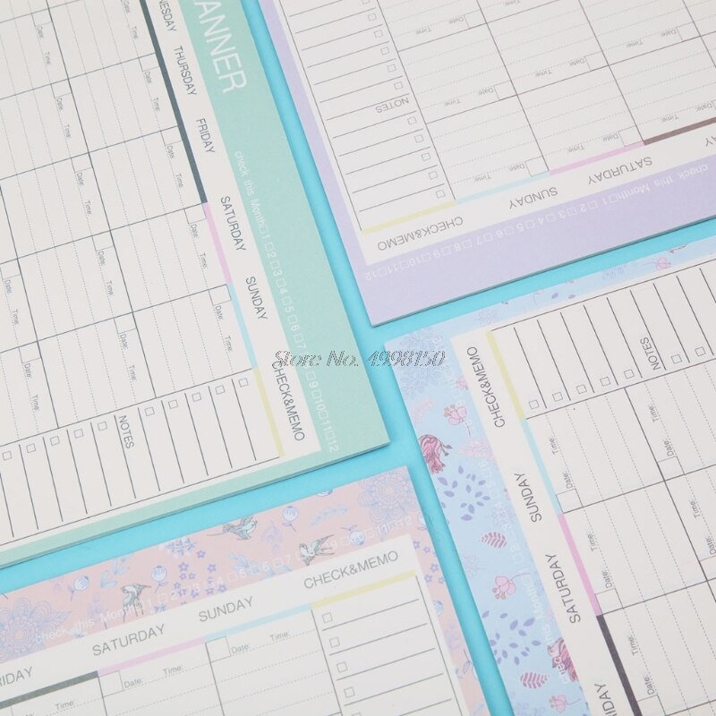 Monthly Paper Pad 20 Sheets DIY Planner Desk Agenda School Office Supplies