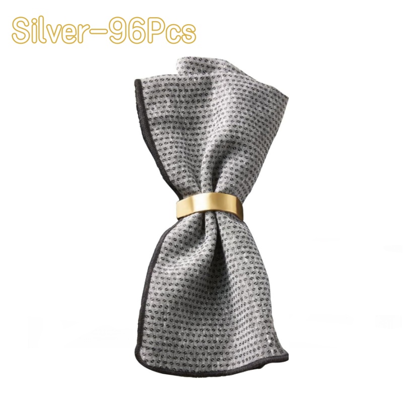 Sales】Cuff Brushed Gold Napkin Rings Holder Wedding Banquet Metallic Adornment Table Settings Glossy Serviette Buckles: plum