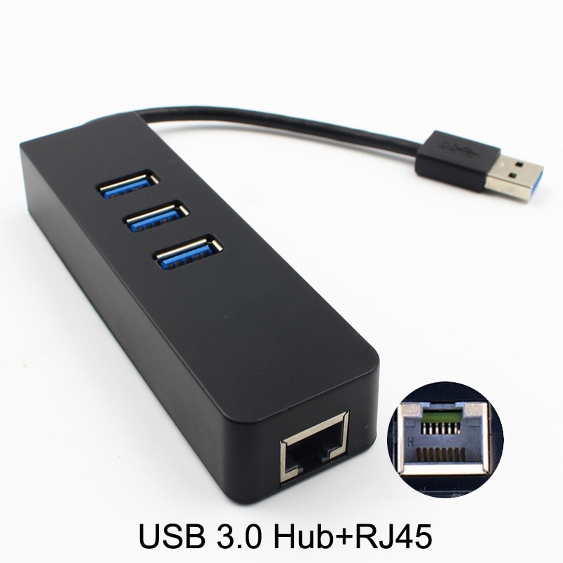 ZTM-968 5 Gbps Super Speed 4 Poorten USB 3.0 HUB 100 Mbps 100 Mbps RJ45 USB3.0 HUB Externe Voor Desktop/Laptop/Ultrabook