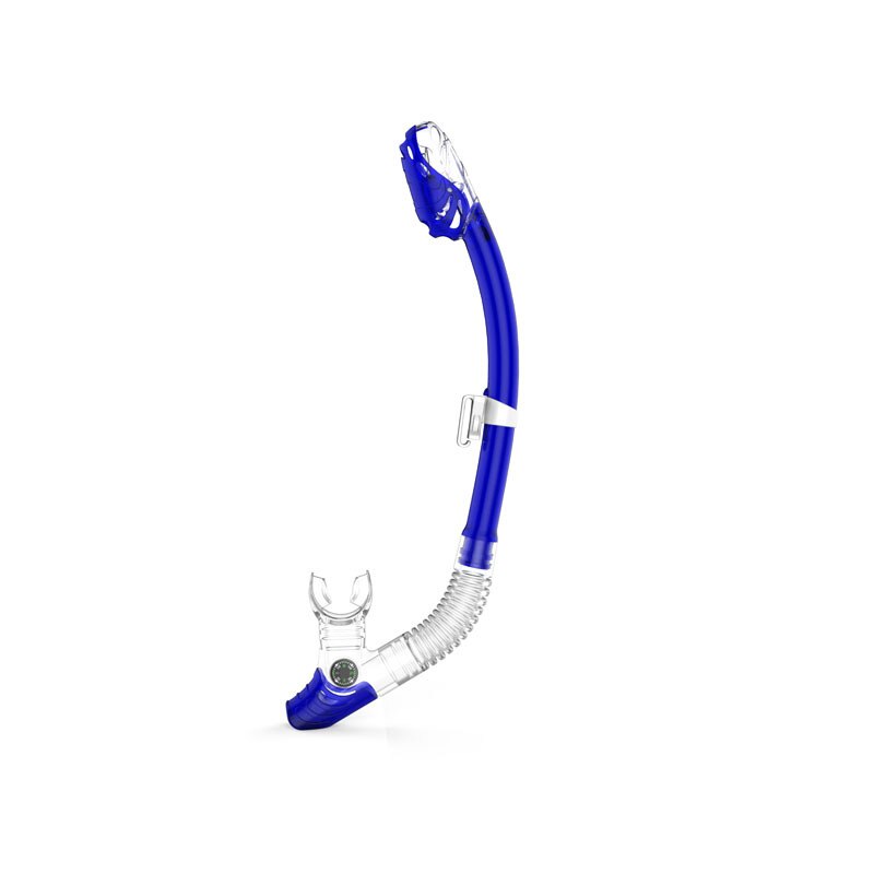 Whale Adults Swimming Diving Snorkeling Silicone Dry Air Breathing Tube Full Dry Air Breathing Scuba Tube: blue