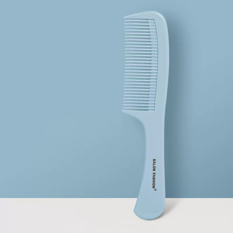 Handheld Hairbrush Wide Tooth Comb Plastic Flat Comb Hair Scalp Massage Smoothing Comb Detangle Hairdressing Comb Styling Tool: Ivory