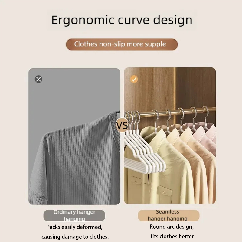 Cintre pour sèche-linge, cintre domestique antidérapant, organisateur suspendu multifonctionnel sans couture, cintre sans rail pour chambre à coucher