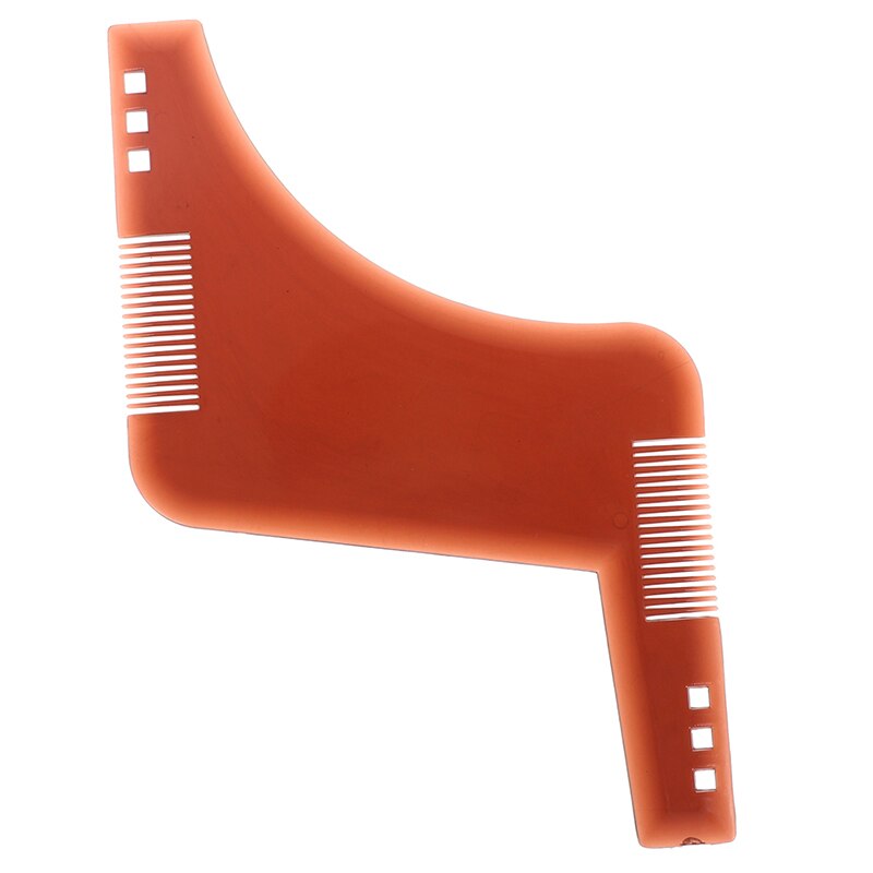 1pc män skägg stil kam utseende mustasch formning frisör plast hår formning styling mall linjal kammar: Jfr
