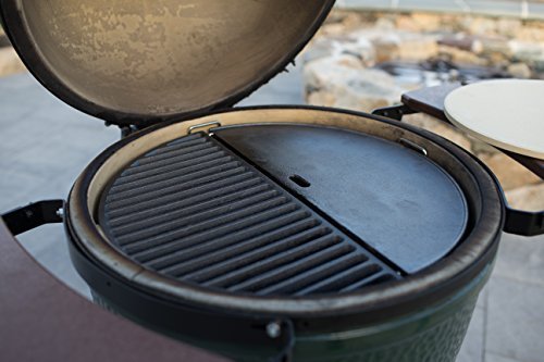 Halvmåne støbejernspande til 21 tommer kamado værktøj kamado tilbehør bbq grill tilbehør kamado reservedele no.au-hcg -21