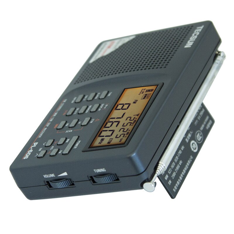 Tecsun PL-606 Digital PLL Portable Radio FM Stereo/LW/SW/MW DSP Receiver Internet Radio FM:64-108 MHz/LW: 153-513 kHz Radio
