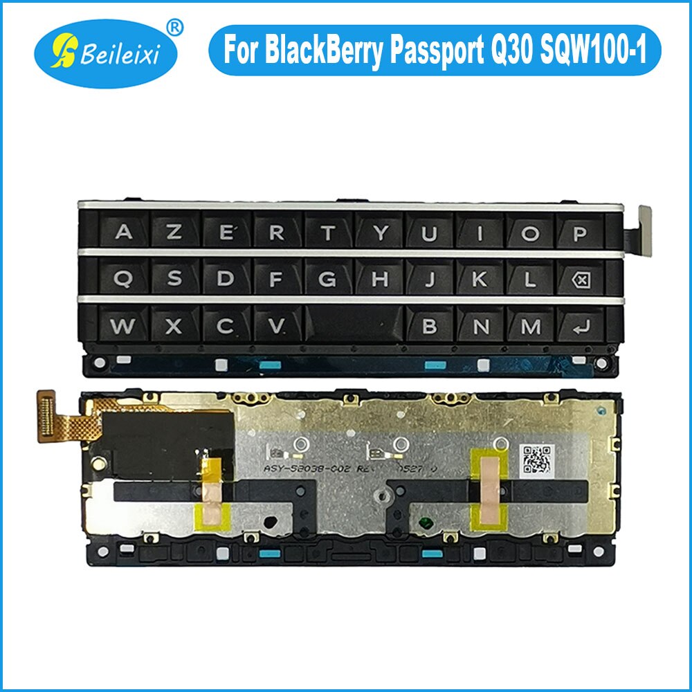 Voor blackberry passport  q30 sqw 100-1 franse versie toetsenbordknop met flexkabel telefoonvervangingsonderdelen