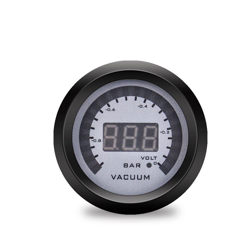 52MM Car Digital Gauge LCD Display Oil Pressure Voltmeter Water Temp Meter With Sensor Air Fuel Ratio Tachometer Boost Meter: Vacuum