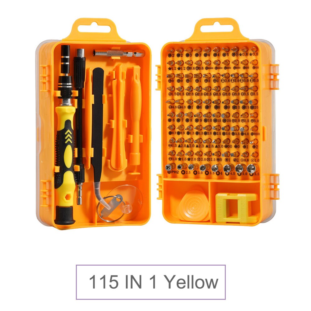 Multifunction Ratcheting Socket Wrench Set Box End Wrench Metric With Adapter Socket Screwdriver Bit Plumb Pipe Auto Repair Tool: Yellow