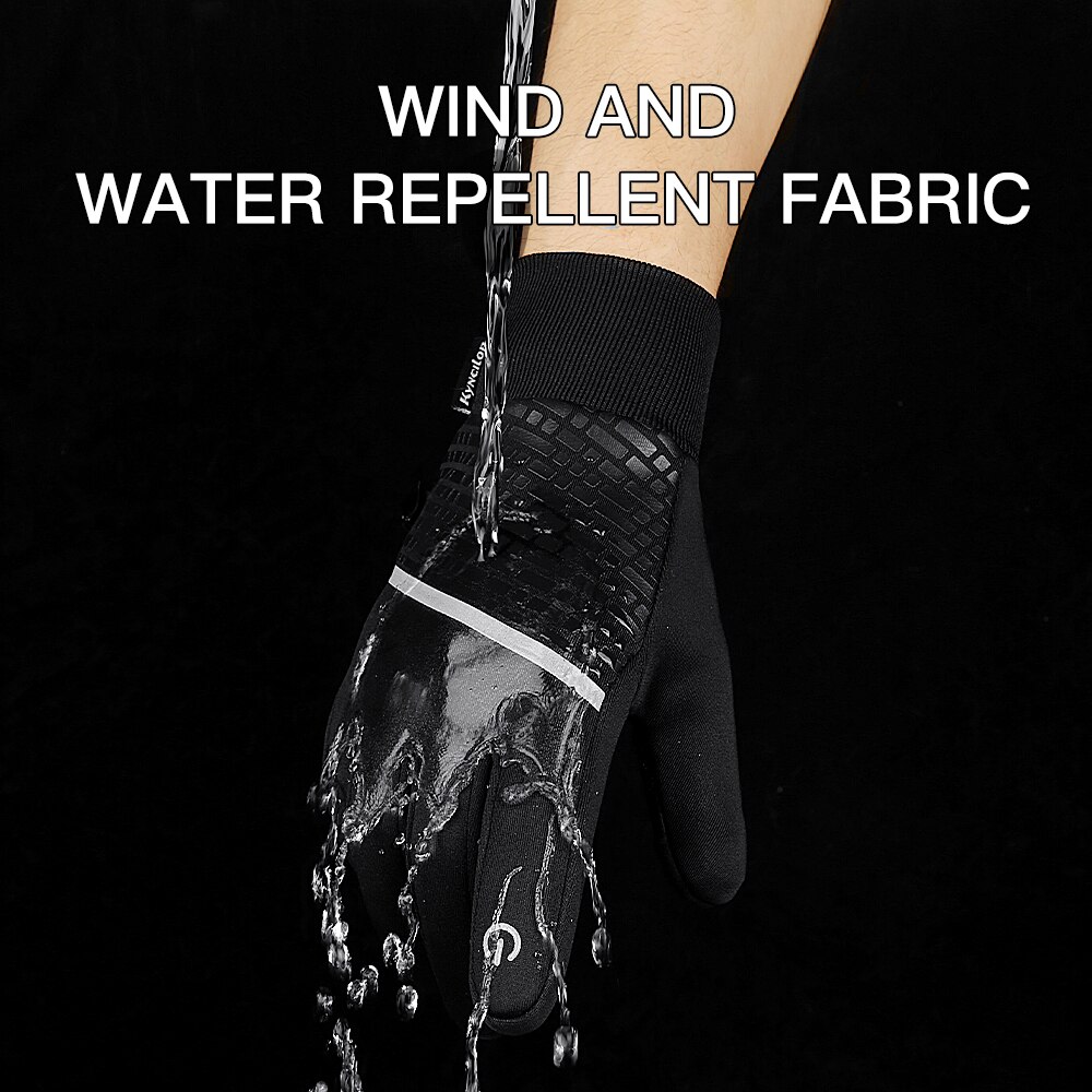 Kyncilor Winter Handschoenen Warm Touchscreen Volledige Vinger Fietshandschoenen Waterdichte Sport Handschoenen Bike Skiën Motorrijden