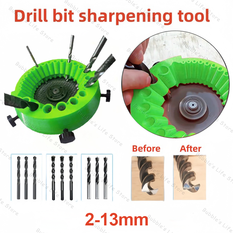 Mehrzweck Bohrer Schleifen Spitzer Polieren Schleifen Werkzeug 125mm Winkel Grinder Powered Werkzeug Teile Für 2-13mm Bohrer Bits: WHITE