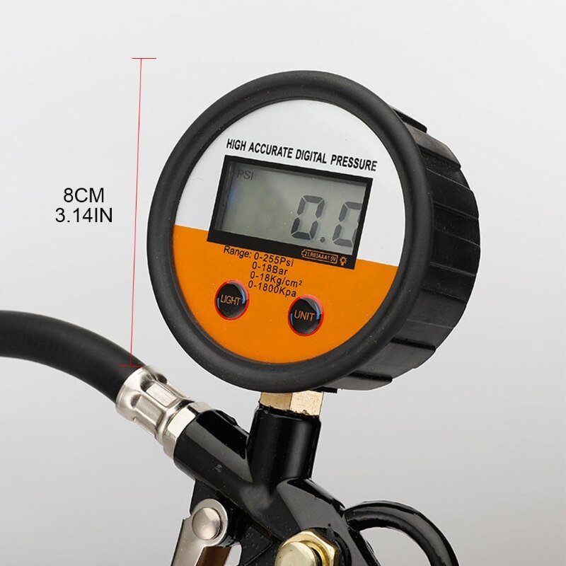 Car Auto Tire Pressure Gauge Precise Tire Air Gauge Inflator Tool Car Tyre Meter Tester Vehicle Tire Inflator