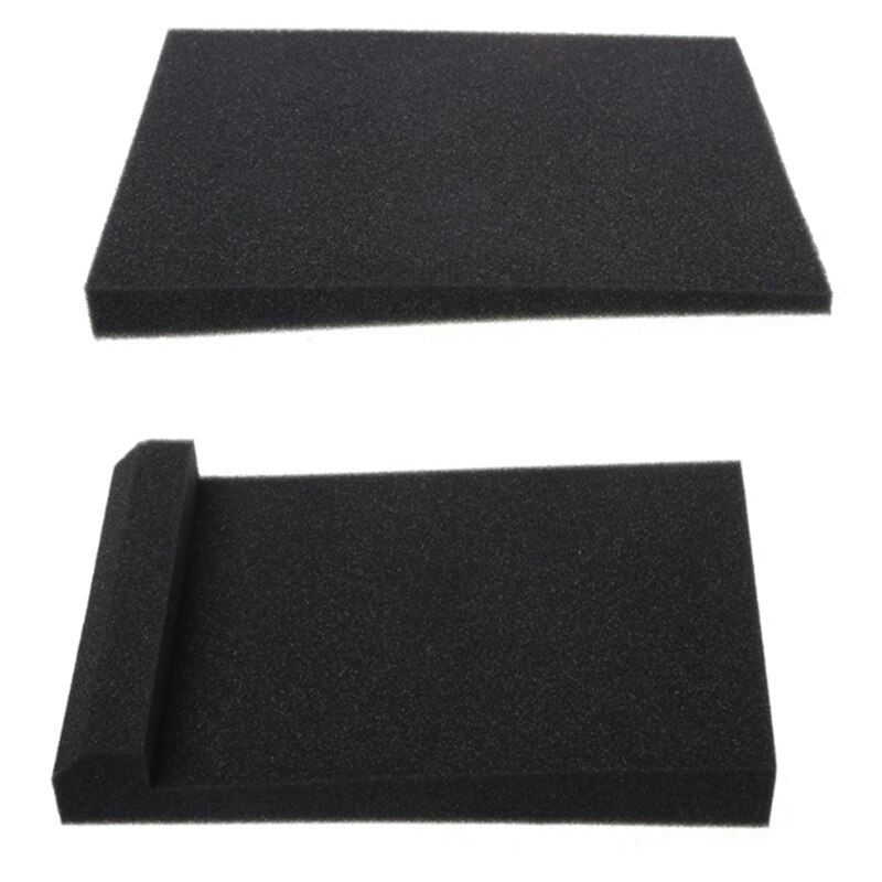 1 Set/2pcs Sponge Studio Monitor Speaker Acoustic Isolation Foam Isolator Pads Soundproofing Foam 11.8x7.8x1.8inch