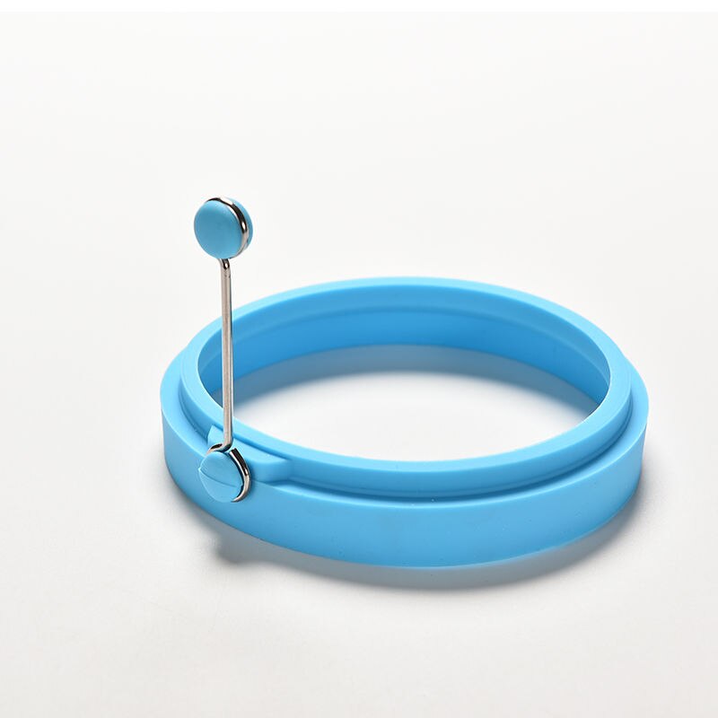 1 Pcs Dia 10cm Round Shape Silicone Fried Egg Mold Pancake Egg Rings Mould Cooking Egg Tools Random Color