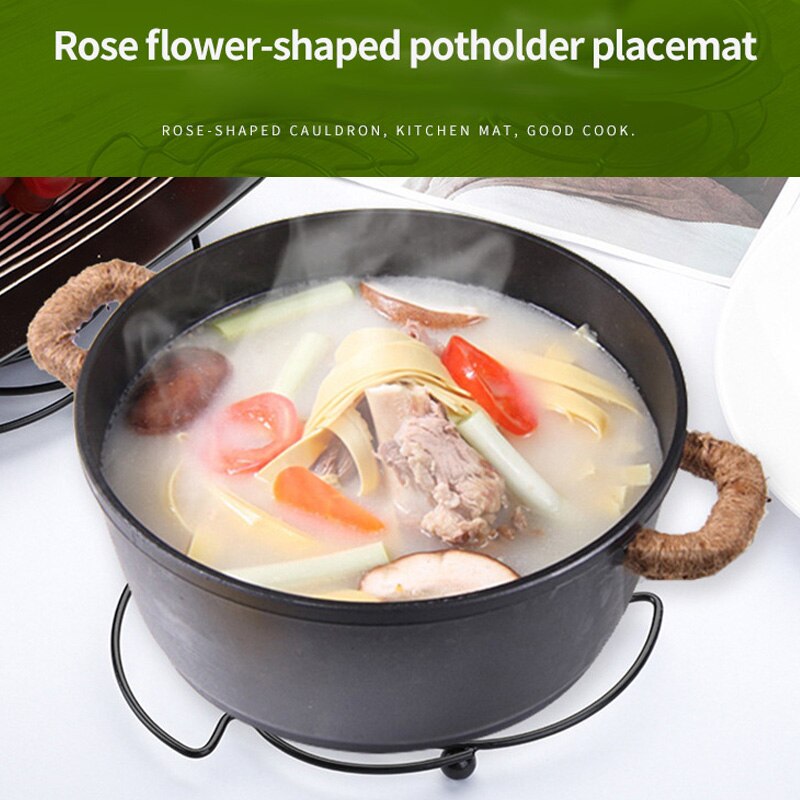 Multi-Function Table Mat Heat Insulation Mat Insulation Mat Kitchen Stainless Steel Pot Mat Iron Wire Pot Mat
