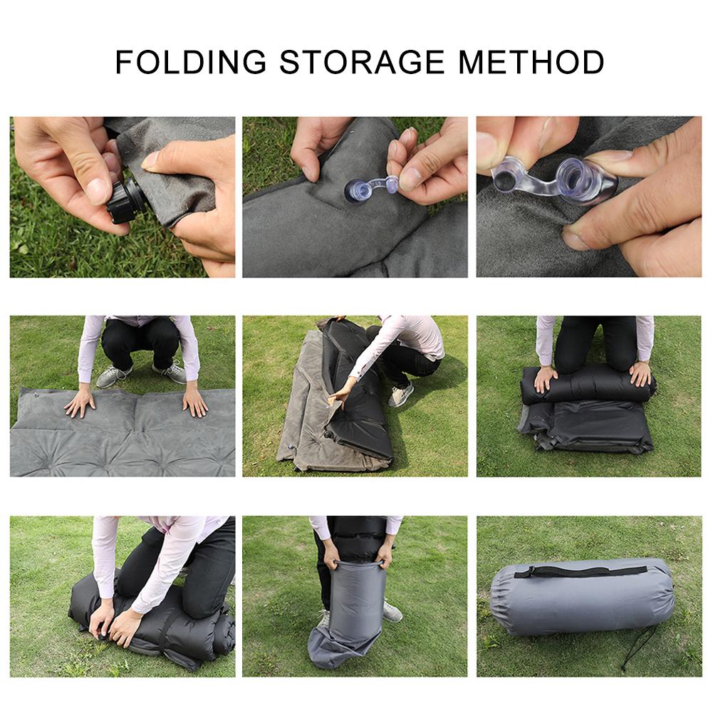 Car Inflatable Bed Travel Sleeper SUV Thickened Air Mattress For Home Air Mattress Portable Camping Outdoor Fast Inflation