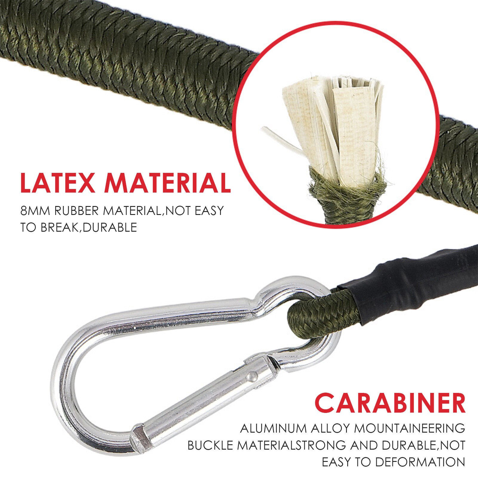 Outdoor Tent Elastische Touw Duurzaam Handige Koord Band Riem Trekkoord Multi Voor Vaste Tenten & Gebundeld Diversen En Huishoudelijke