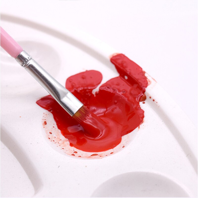 0.7cm Painting Brush For Oil Painting By Number Artistic Creation Canvas Acrylic Painted Nylon Hair Watercolor Paint Brush 1617